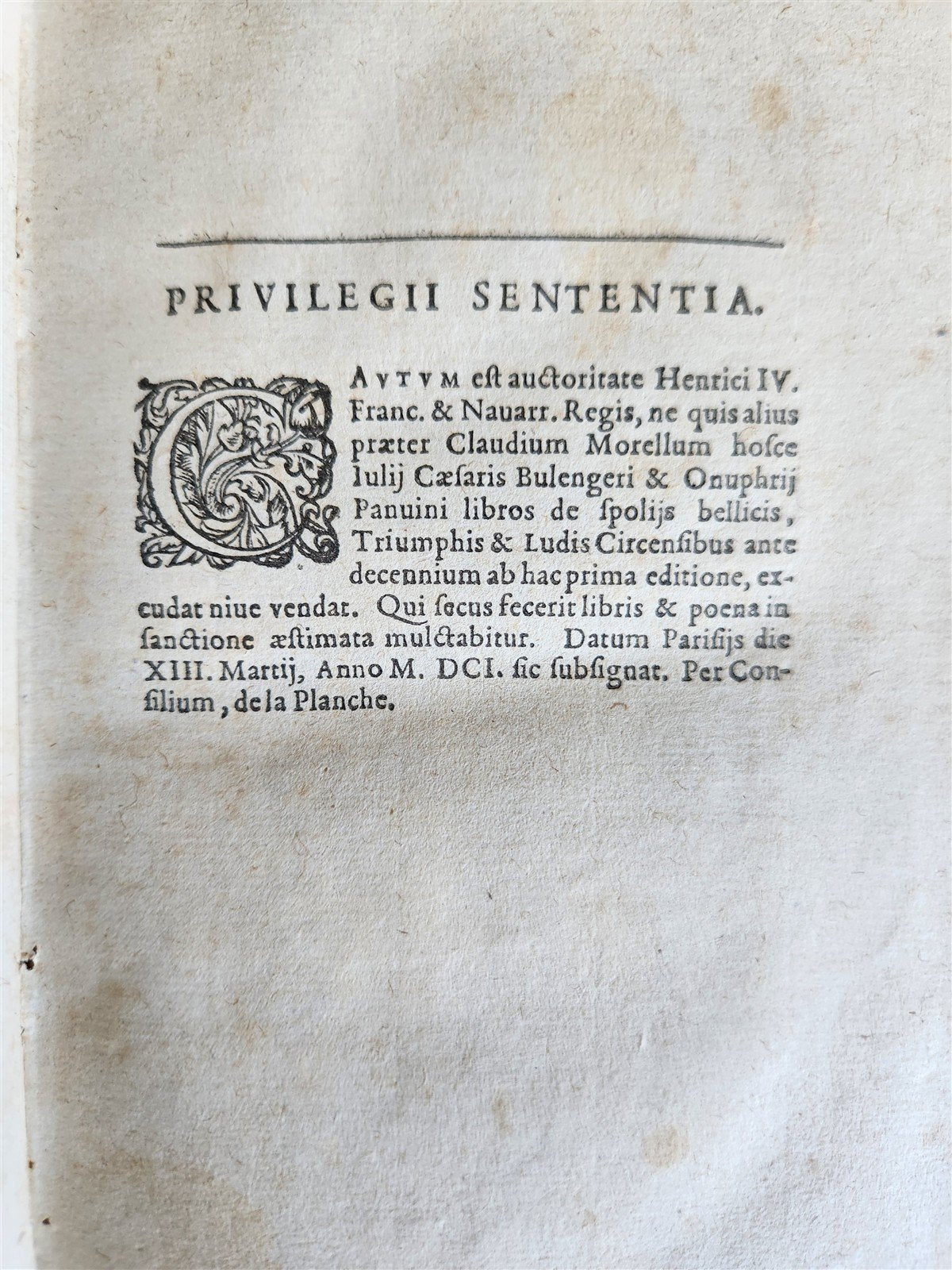 1601 STUDY on ROMAN CIRCUSES by ONOFRIO PANVINIO antique VELLUM BOUND