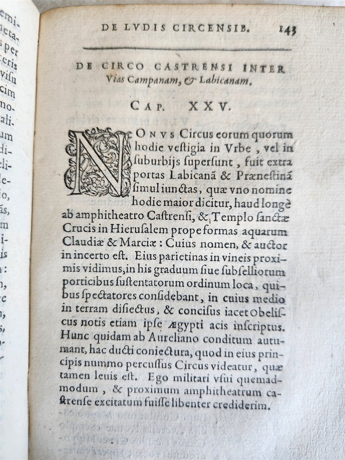 1601 STUDY on ROMAN CIRCUSES by ONOFRIO PANVINIO antique VELLUM BOUND