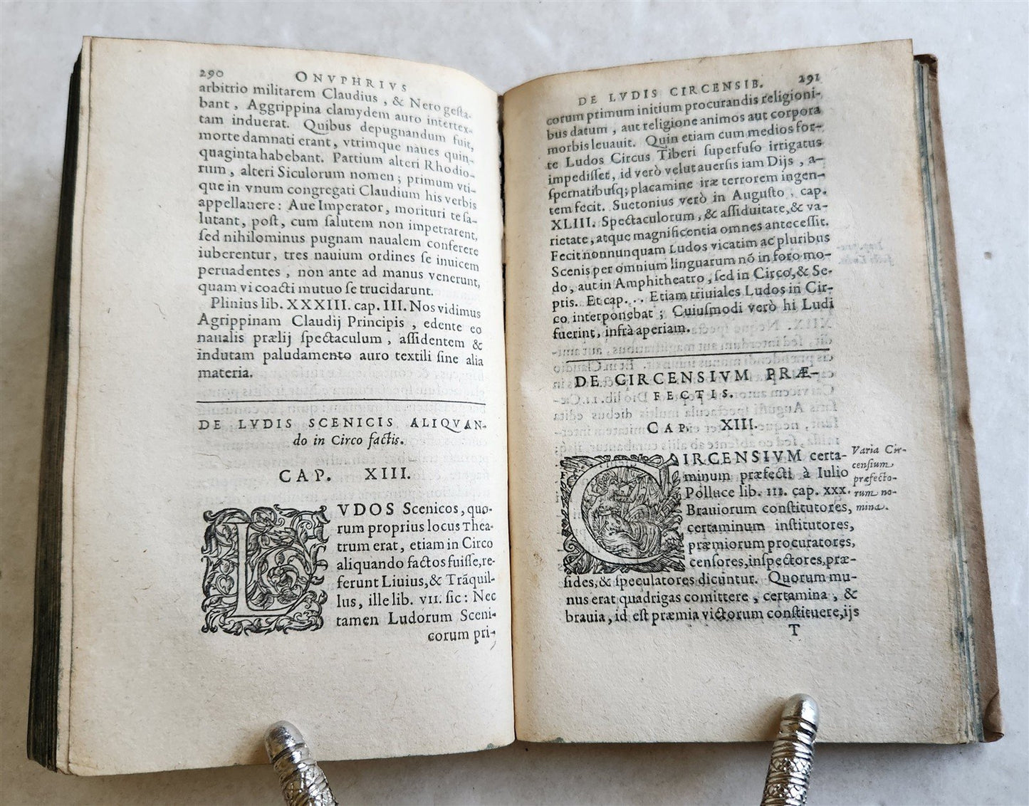 1601 STUDY on ROMAN CIRCUSES by ONOFRIO PANVINIO antique VELLUM BOUND