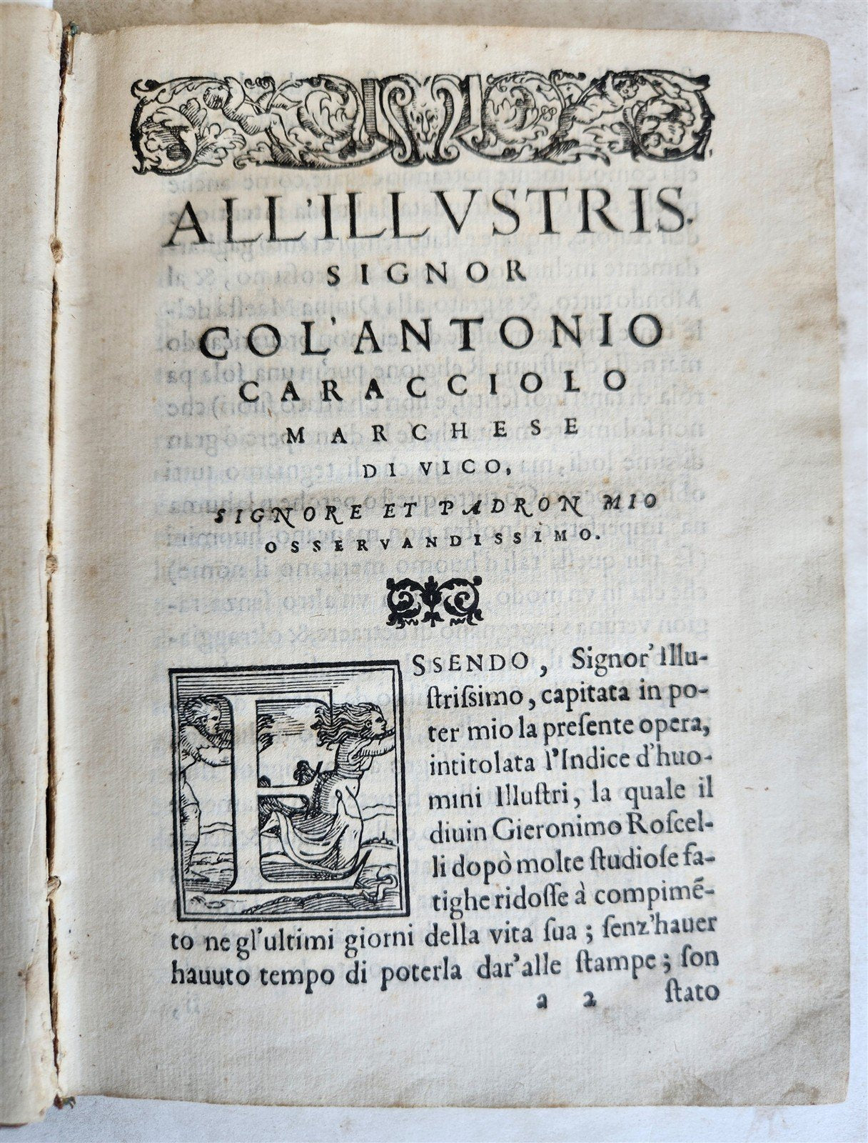 1572 EARLY BIOGRAPHICAL DICTIONARY by Girolamo RUSCELLI antique 16th CENTURY