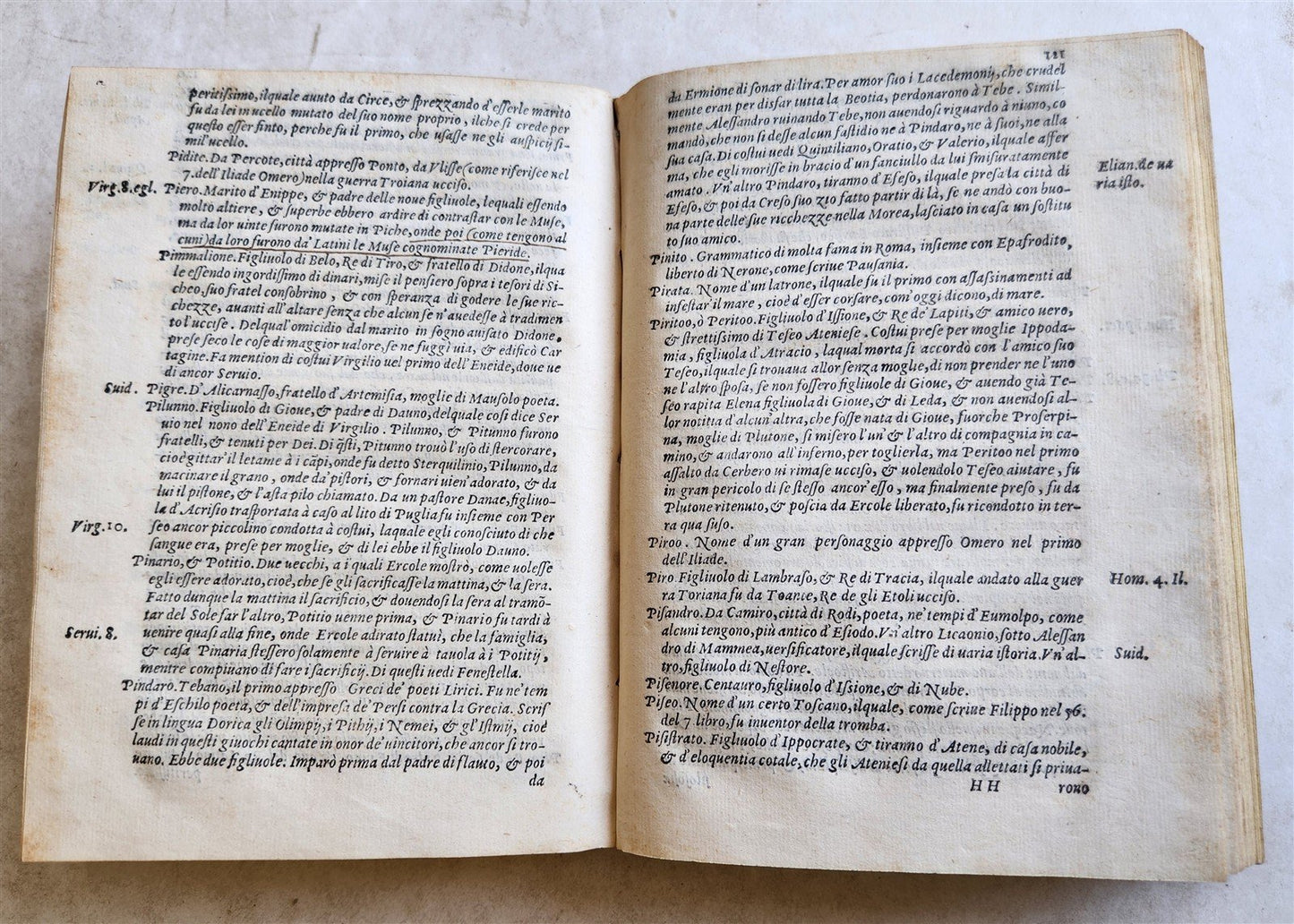 1572 EARLY BIOGRAPHICAL DICTIONARY by Girolamo RUSCELLI antique 16th CENTURY