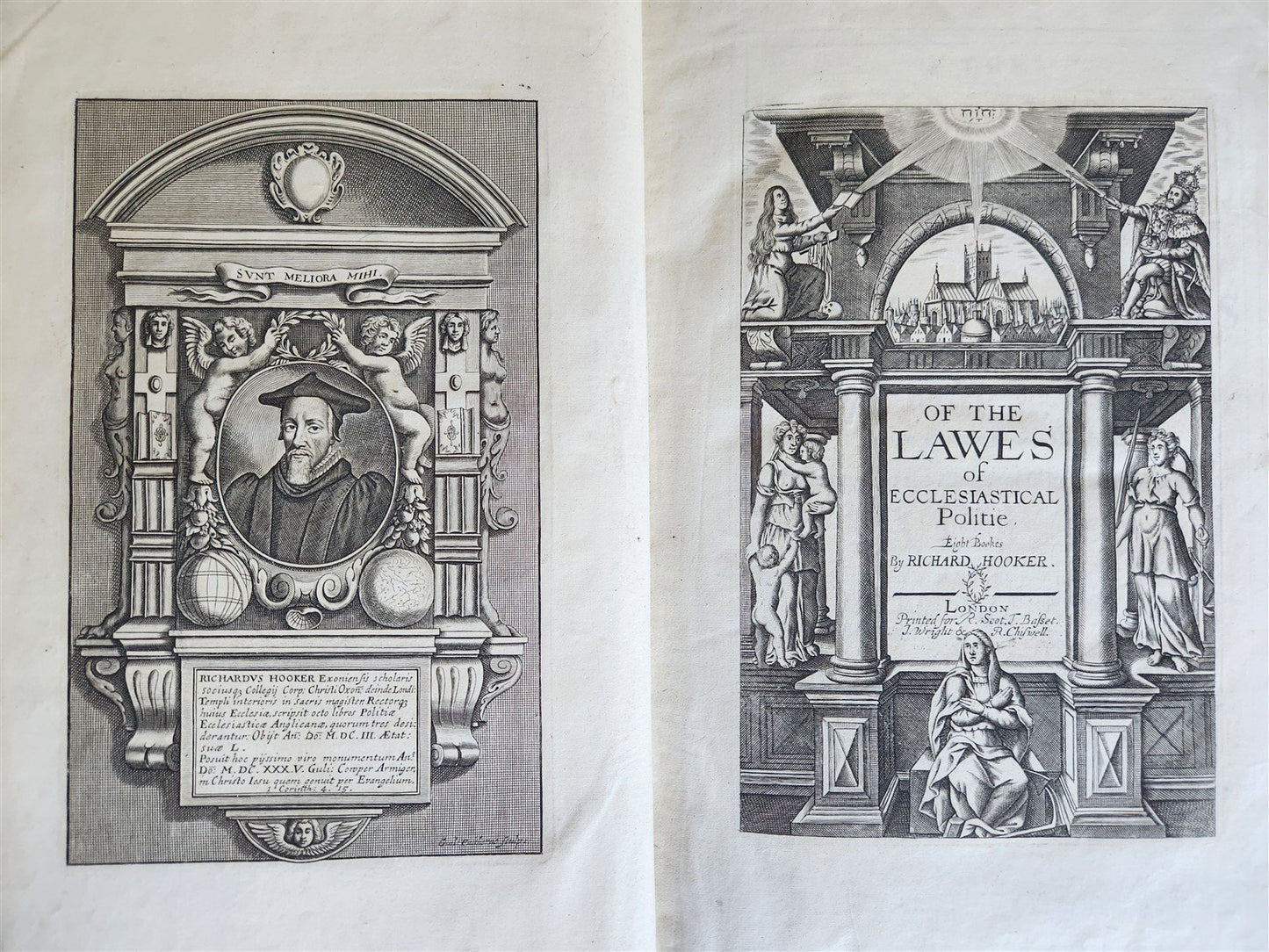 1705 WORKS of Richard HOOKER antique FOLIO in ENGLISH