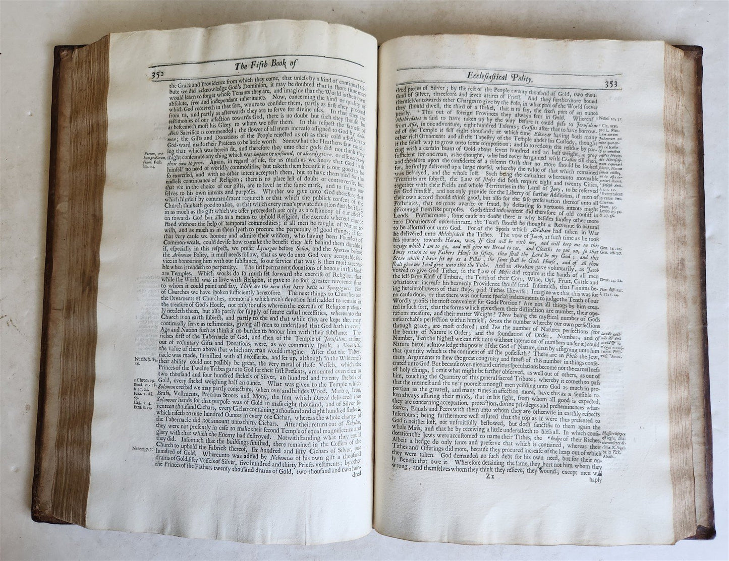 1705 WORKS of Richard HOOKER antique FOLIO in ENGLISH