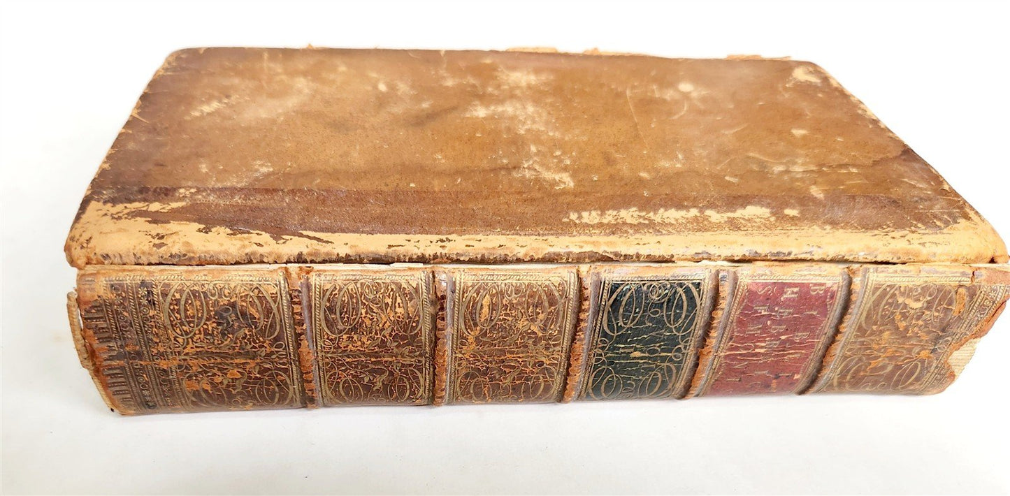 1753 BIBLE in HEBREW antique BIBLIA HEBRAICA MANUALIA w/ FOLDING ENGRAVINGS
