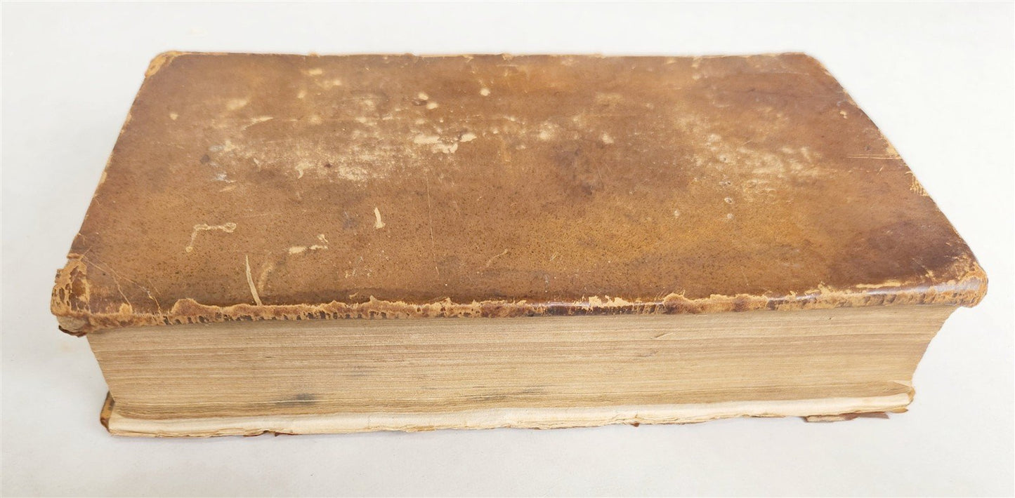 1753 BIBLE in HEBREW antique BIBLIA HEBRAICA MANUALIA w/ FOLDING ENGRAVINGS