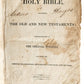 1818 BIBLE in ENGLISH antique AMERICANA New York