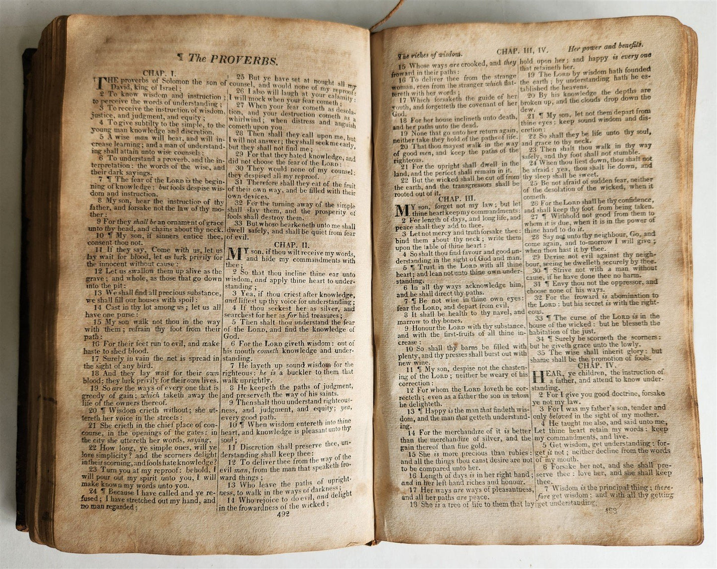 1818 BIBLE in ENGLISH antique AMERICANA New York