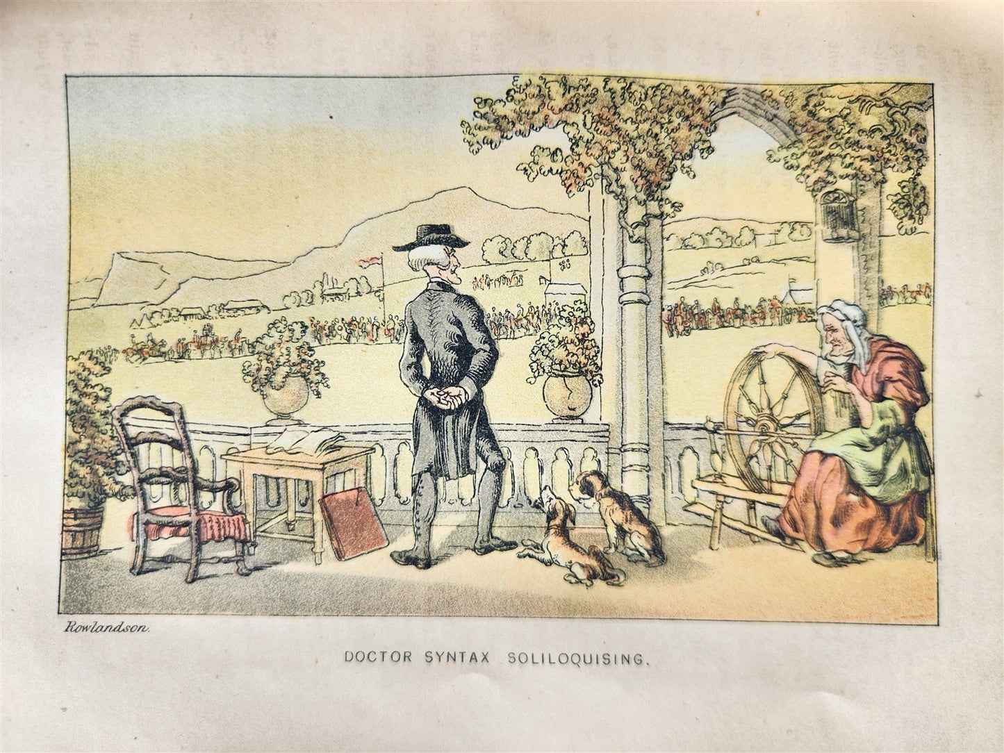 1871 DOCTOR SYNTAX'S THREE TOURS ILLUSTRATED by ROWLANDSON antique w/ 80 PLATES