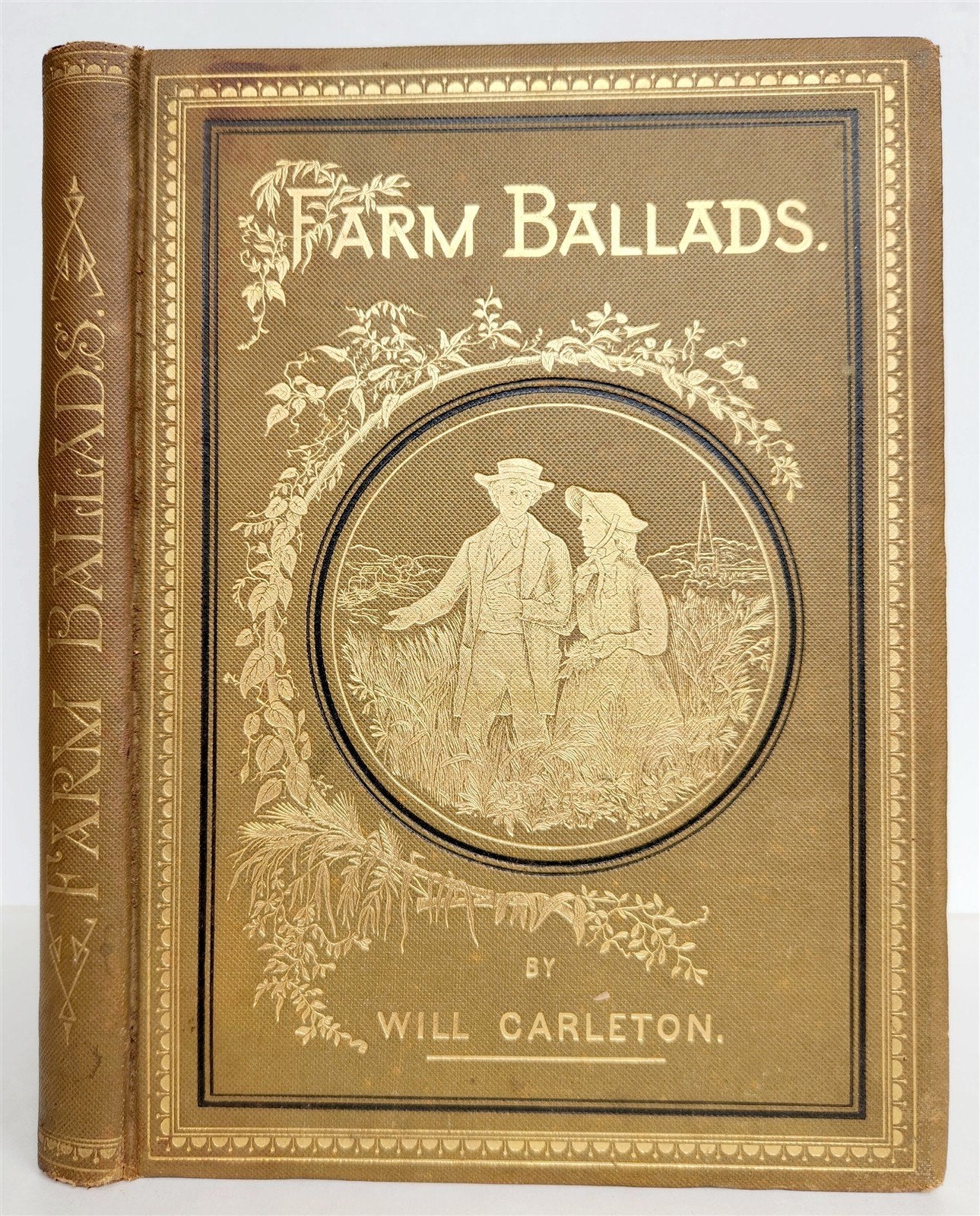 1882 FARM BALLADS by Will Carleton ILLUSTRATED antique POETRY