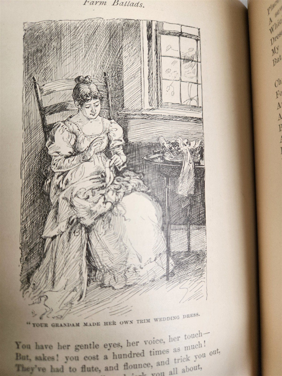 1882 FARM BALLADS by Will Carleton ILLUSTRATED antique POETRY