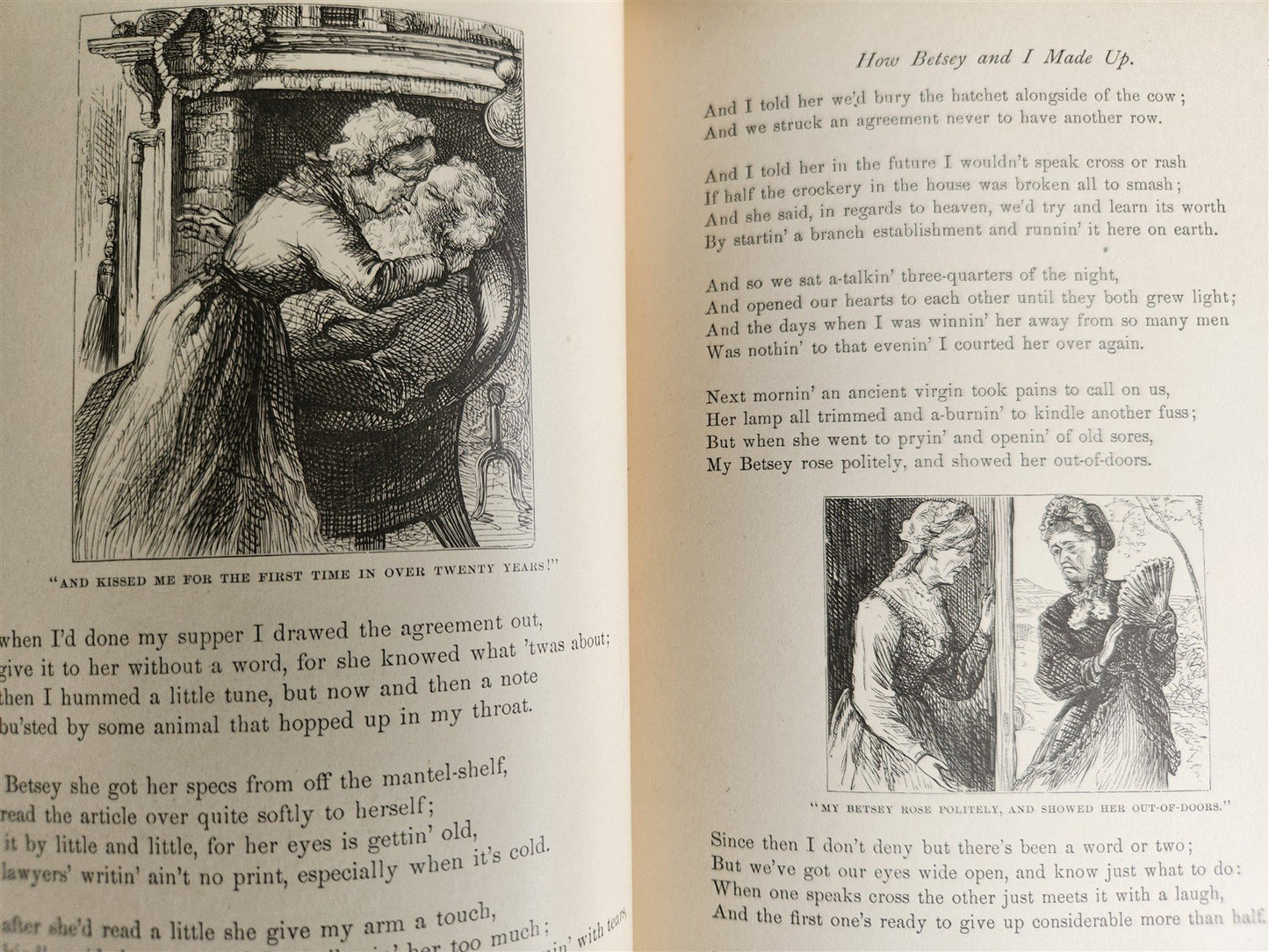 1882 FARM BALLADS by Will Carleton ILLUSTRATED antique POETRY