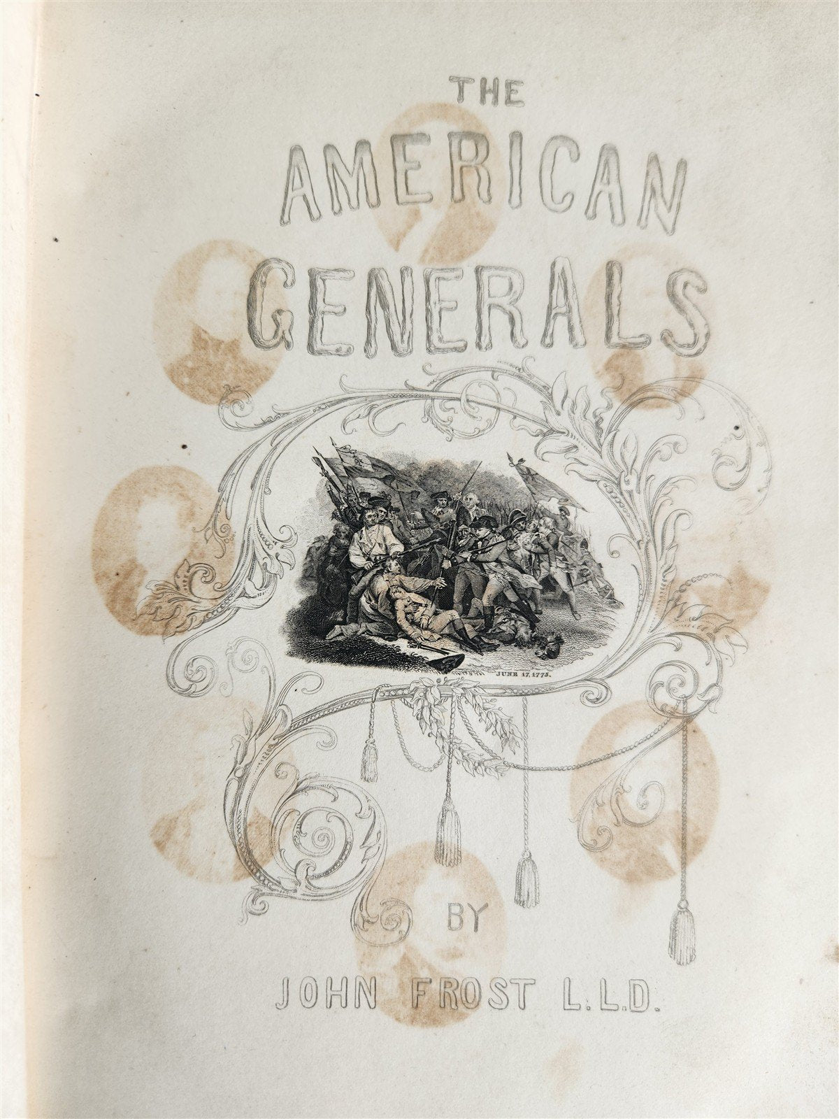 1860 THE AMERICAN GENERALS By John Frost ILLUSTRATED antique CIVIL WAR ERA