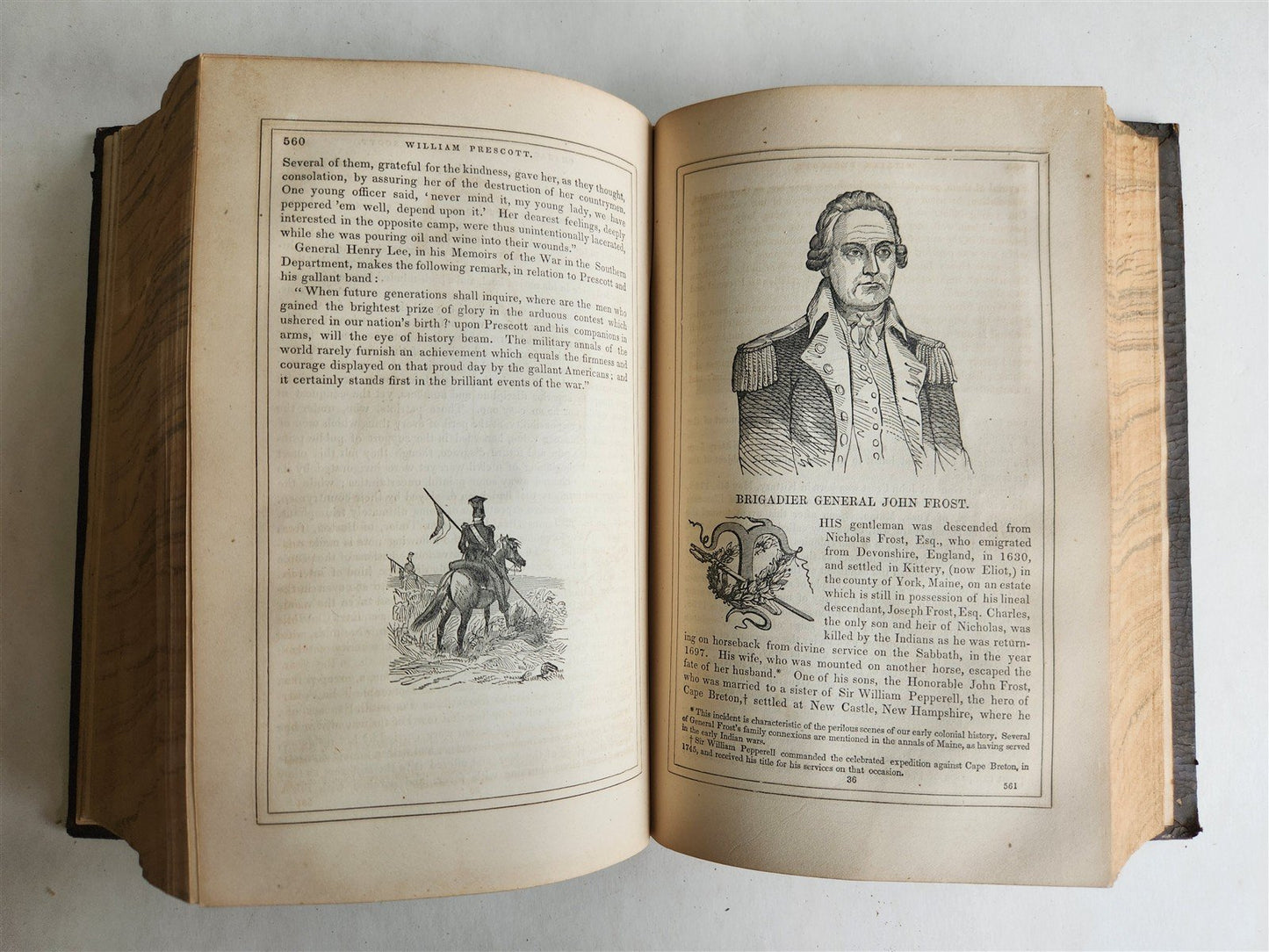 1860 THE AMERICAN GENERALS By John Frost ILLUSTRATED antique CIVIL WAR ERA
