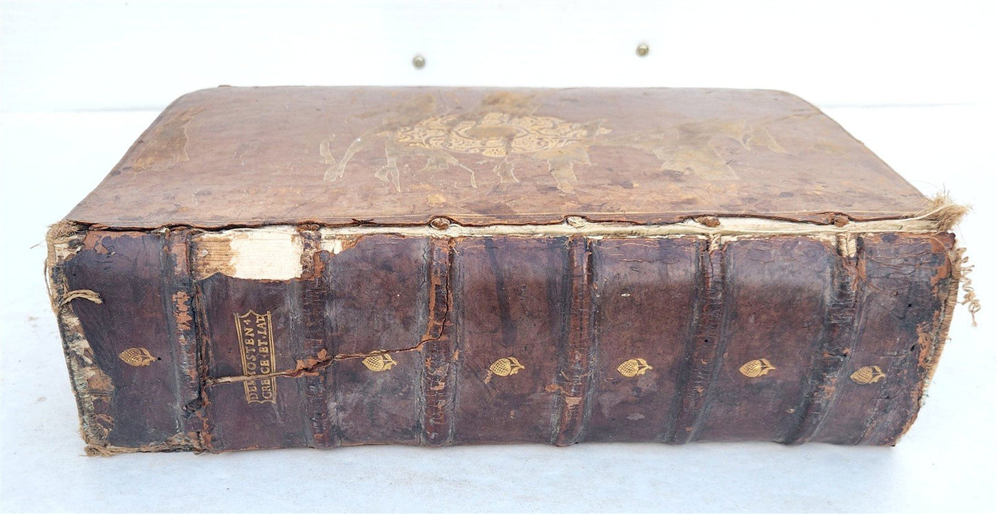 1572 DEMOSTHENES & AESCHINES WORKS antique MASSIVE FOLIO in Greek and Latin