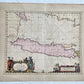1650 MAP of JAVA w/ BORNEO SUMATRA antique by Johannes Janssonius INDONESIA