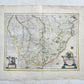 1640 MAP of FRANCE by Willem Blaeu antique Champagne latine Campania, Comitatus