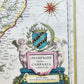 1640 MAP of FRANCE by Willem Blaeu antique Champagne latine Campania, Comitatus