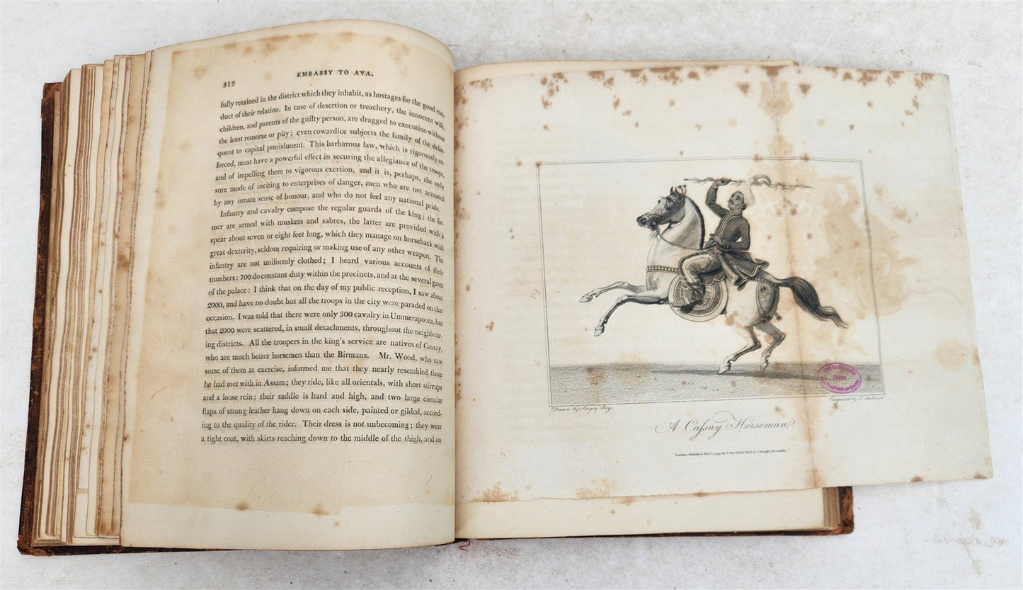 1800 BURMA ILLUSTRATED antique Account of Embassy to Kingdom of Ava in ENGLISH