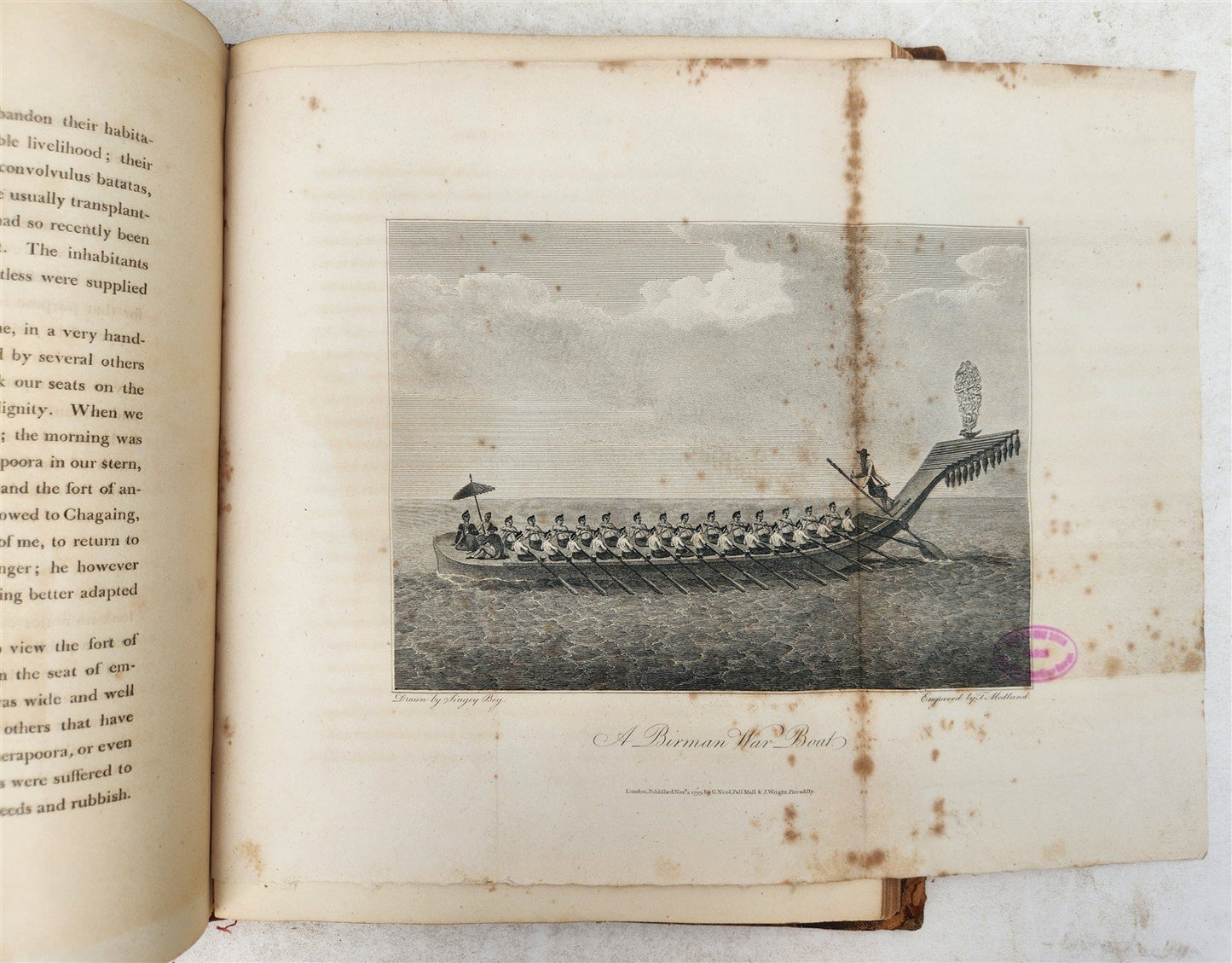 1800 BURMA ILLUSTRATED antique Account of Embassy to Kingdom of Ava in ENGLISH