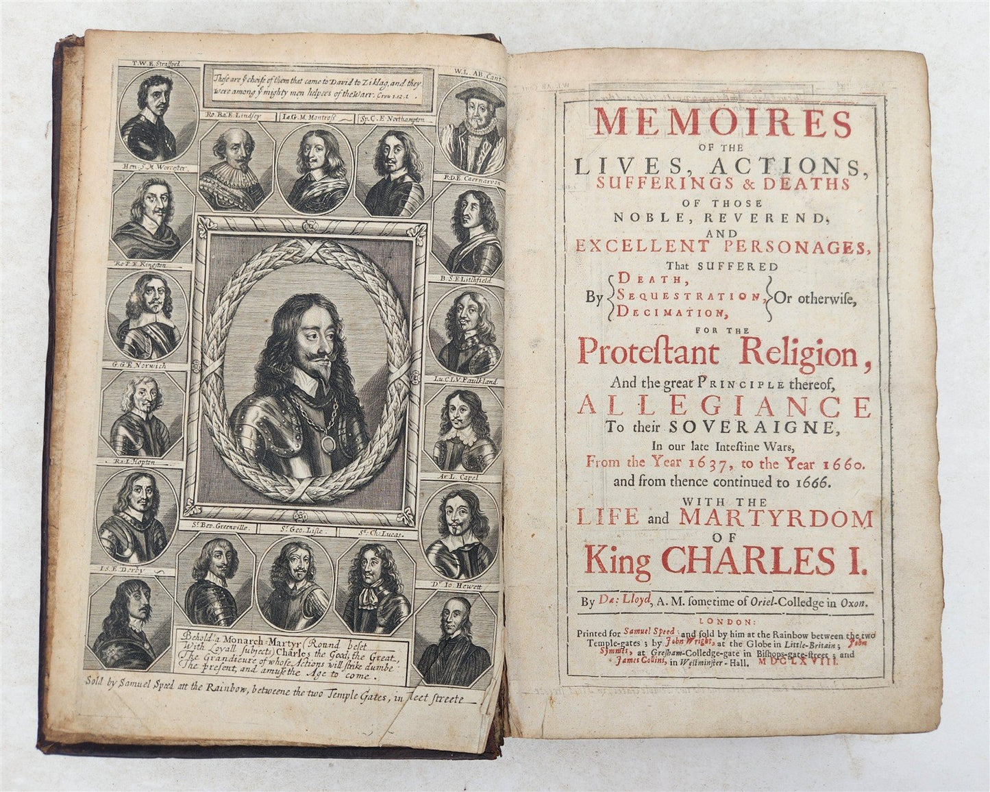 1668 MEMOIRS of LIVES & DEATHS of THOSE THAT SUFFERED for PROTESTANT RELIGION