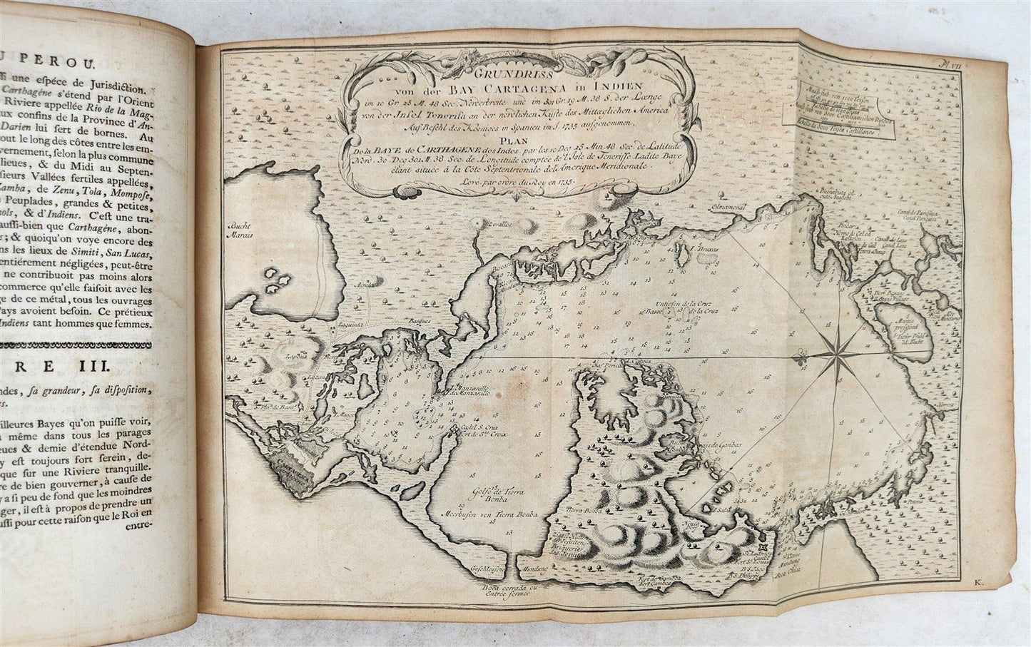 1752 VOYAGE HISTORIQUE de L'AMERIQUE MERIDIONALE antique ILLUSTRATED 2 VOLUMES