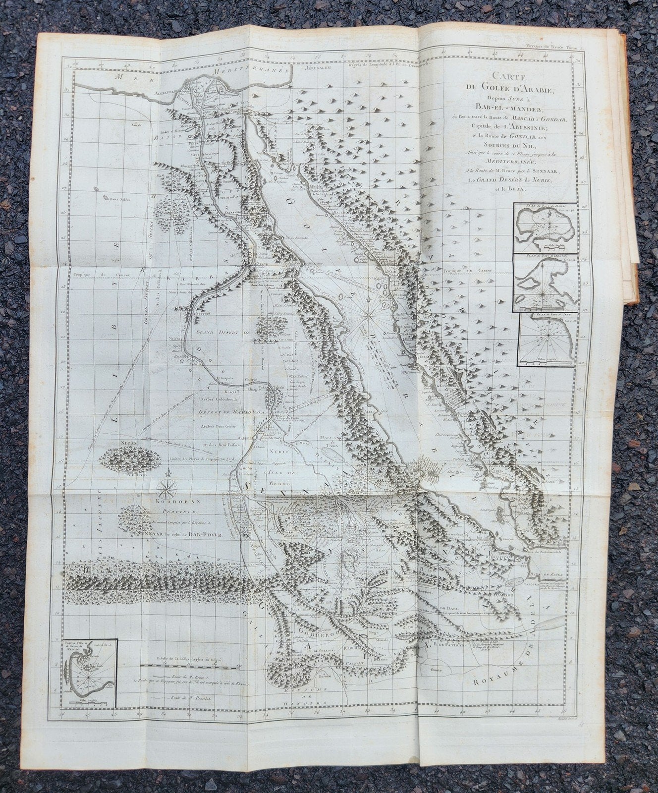 1790 VOYAGE to SOURCES of NILE NUBIA & ABYSSINIA antique ILLUSTRATED 6 VOLUMES