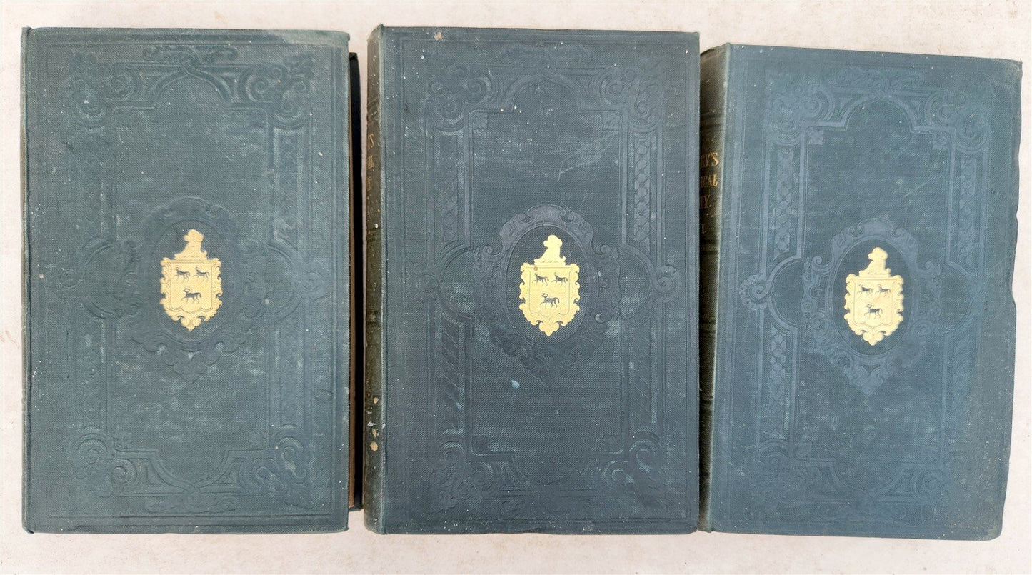 1854 MANUAL of PATHOLOGICAL ANATOMY by ROKITANSKY antique 4 VOLS in ENGLISH