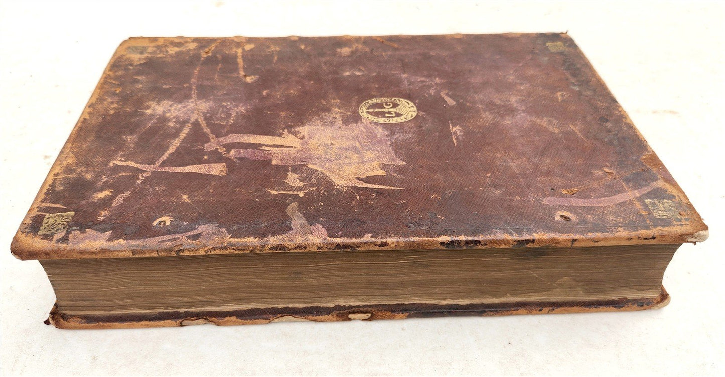 1682 SENECA OPERA QUAE EXSTANT OMNIA ILLUSTRATED antique FOLIO