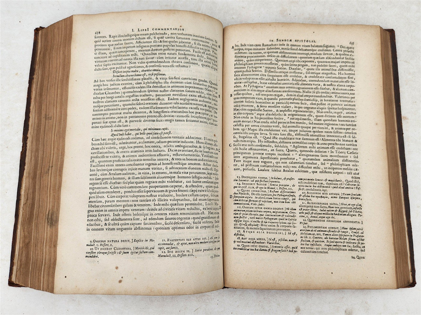 1682 SENECA OPERA QUAE EXSTANT OMNIA ILLUSTRATED antique FOLIO