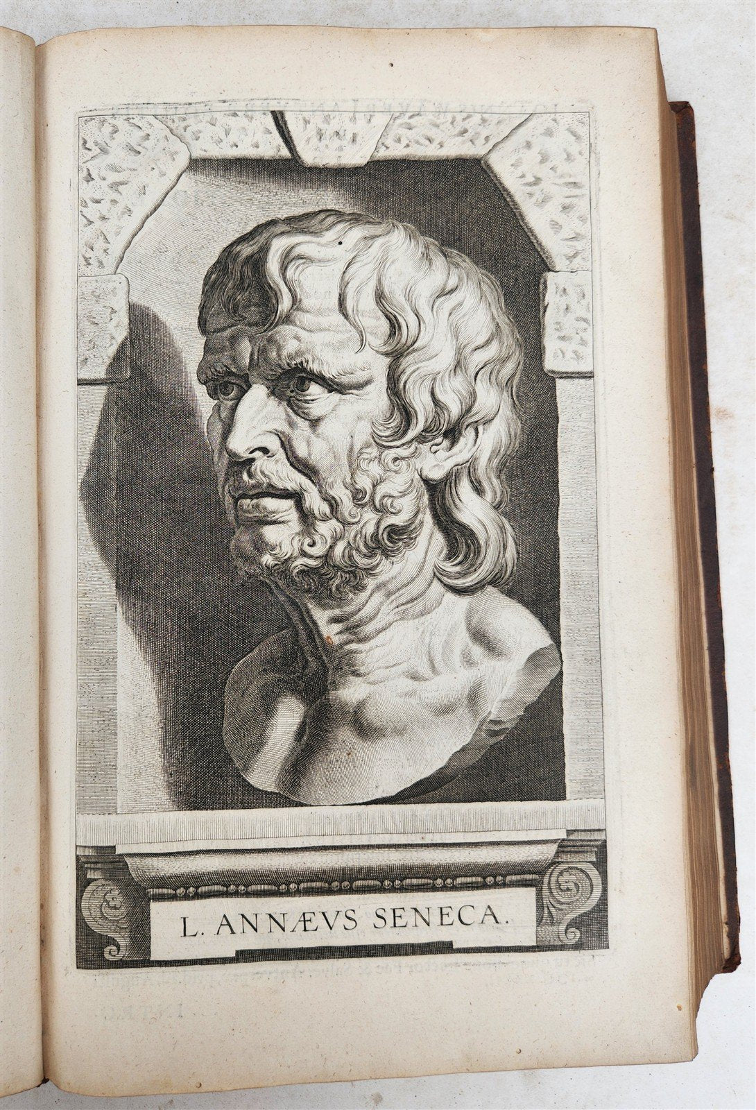 1682 SENECA OPERA QUAE EXSTANT OMNIA ILLUSTRATED antique FOLIO