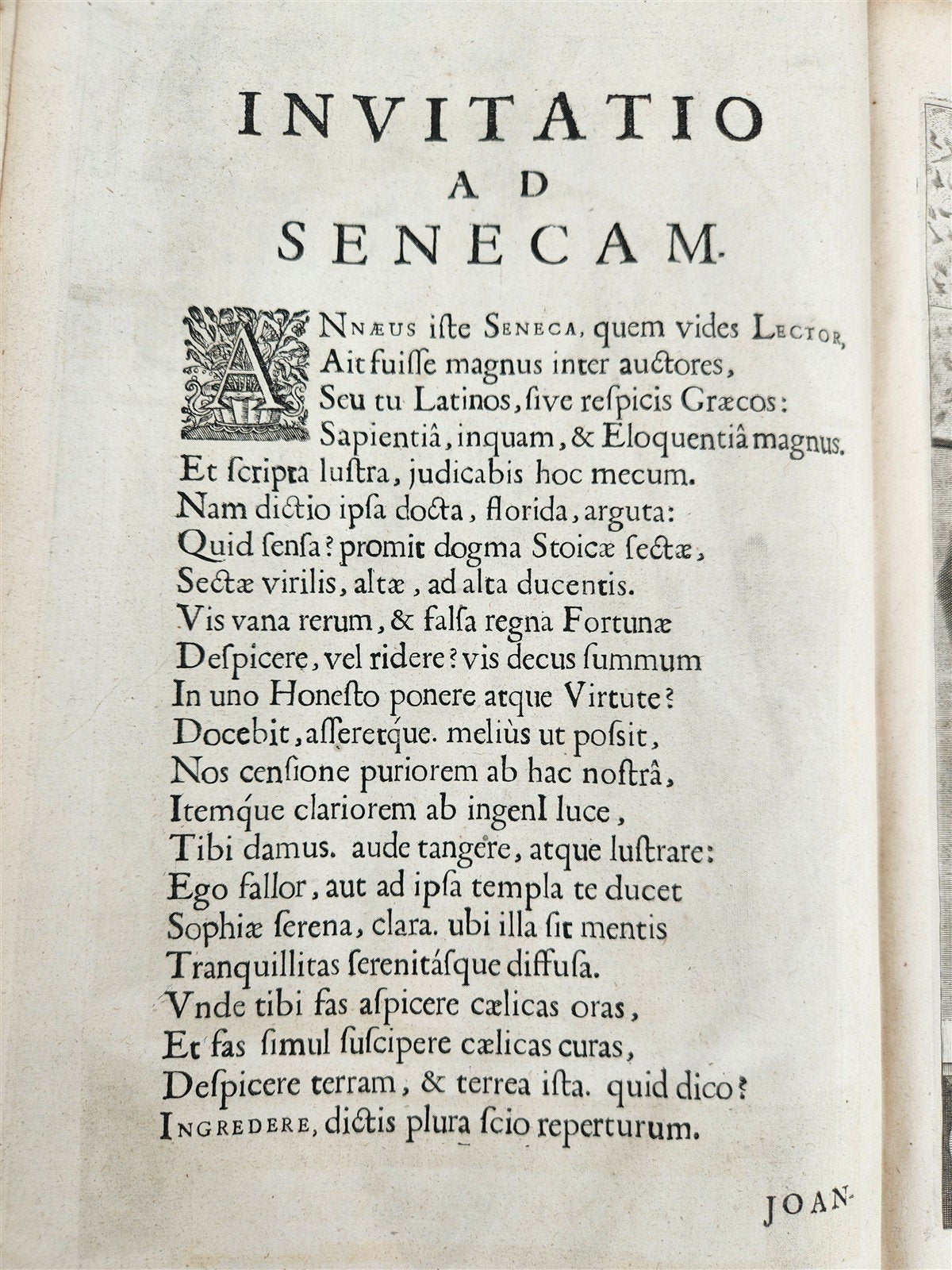 1682 SENECA OPERA QUAE EXSTANT OMNIA ILLUSTRATED antique FOLIO