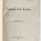 1884 CAMPAIGNS of the REBELLION ILLUSTRATED w/ MAPS antique AMERICANA