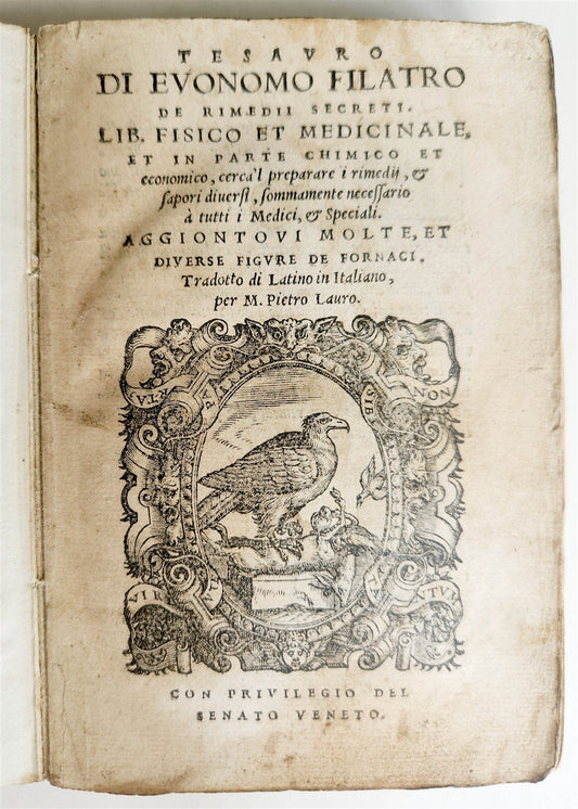 1556 SECRET REMEDIES CONRAD GESNER antique pharmaceutical alchemical ILLUSTRATED