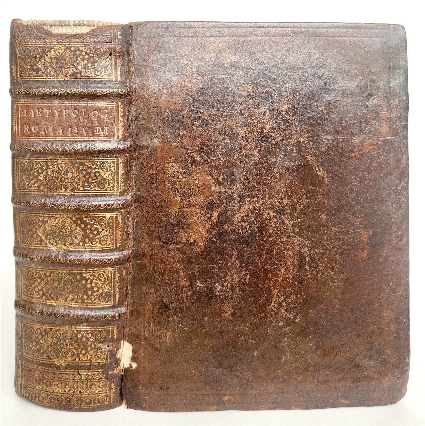 1610 SACRUM MARTYROLOGIUM ROMANUM by Caesar Baronius antique