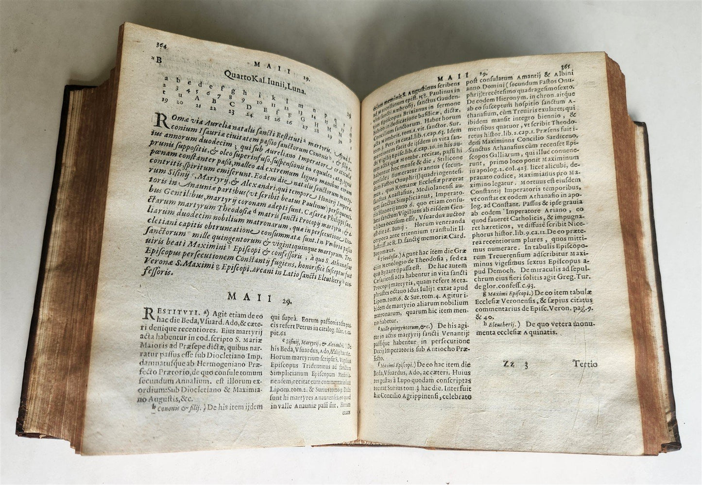 1610 SACRUM MARTYROLOGIUM ROMANUM by Caesar Baronius antique