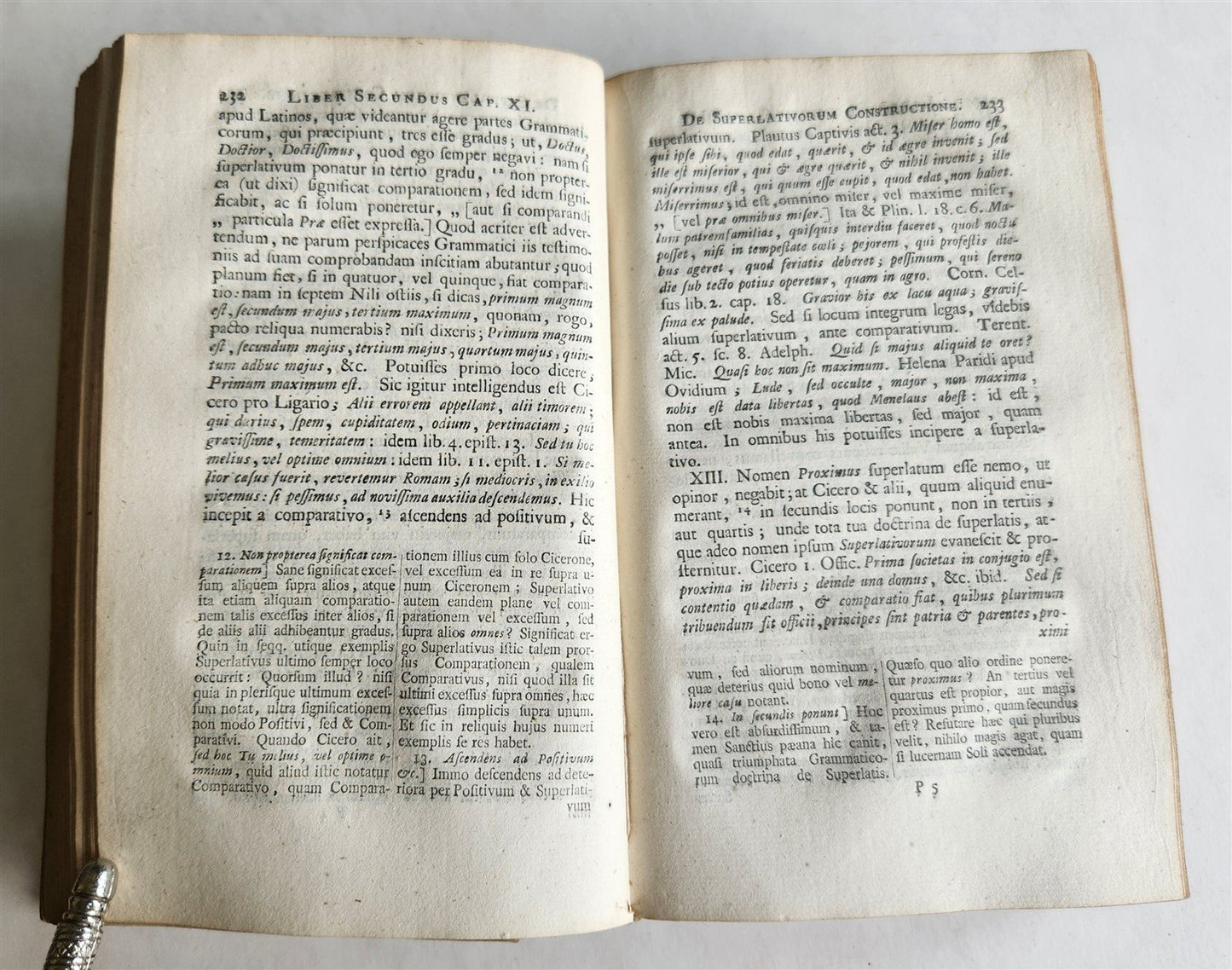 1733 MINERVA ,seu de Causis Linguae Latinae antique VELLUM BINDING LATIN GRAMMAR