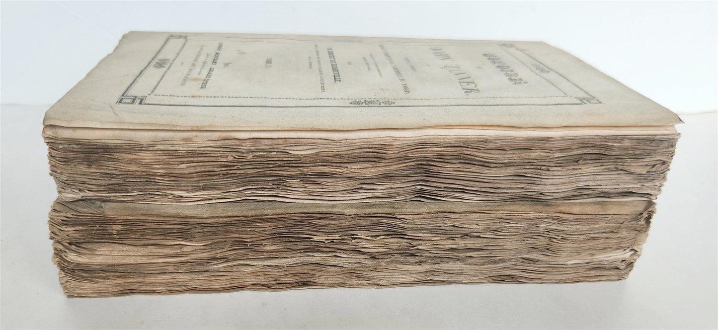 1835 MEMOIRES of JOHN TANNER antique 2 VOLS AMERICANA Ojibwa & Ottawa peoples