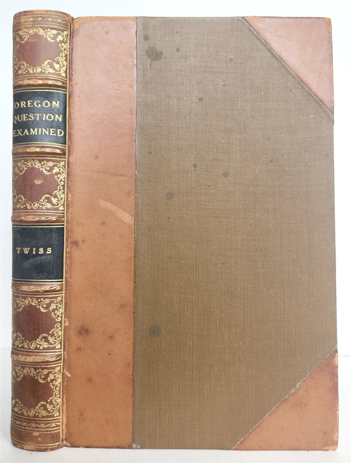 1846 OREGON QUESTION EXAMINED antique AMERICANA illustrated w/ MAPS