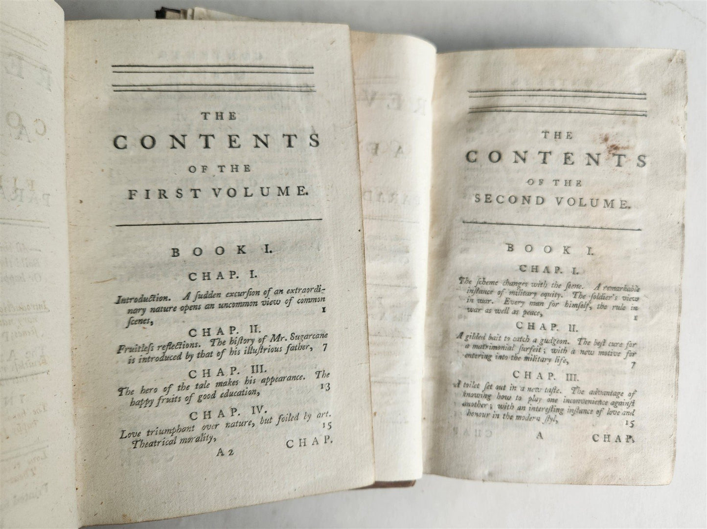 1763 THE REVERIE of FLIGHT to PARADISE of FOOLS antique 2 VOLUMES