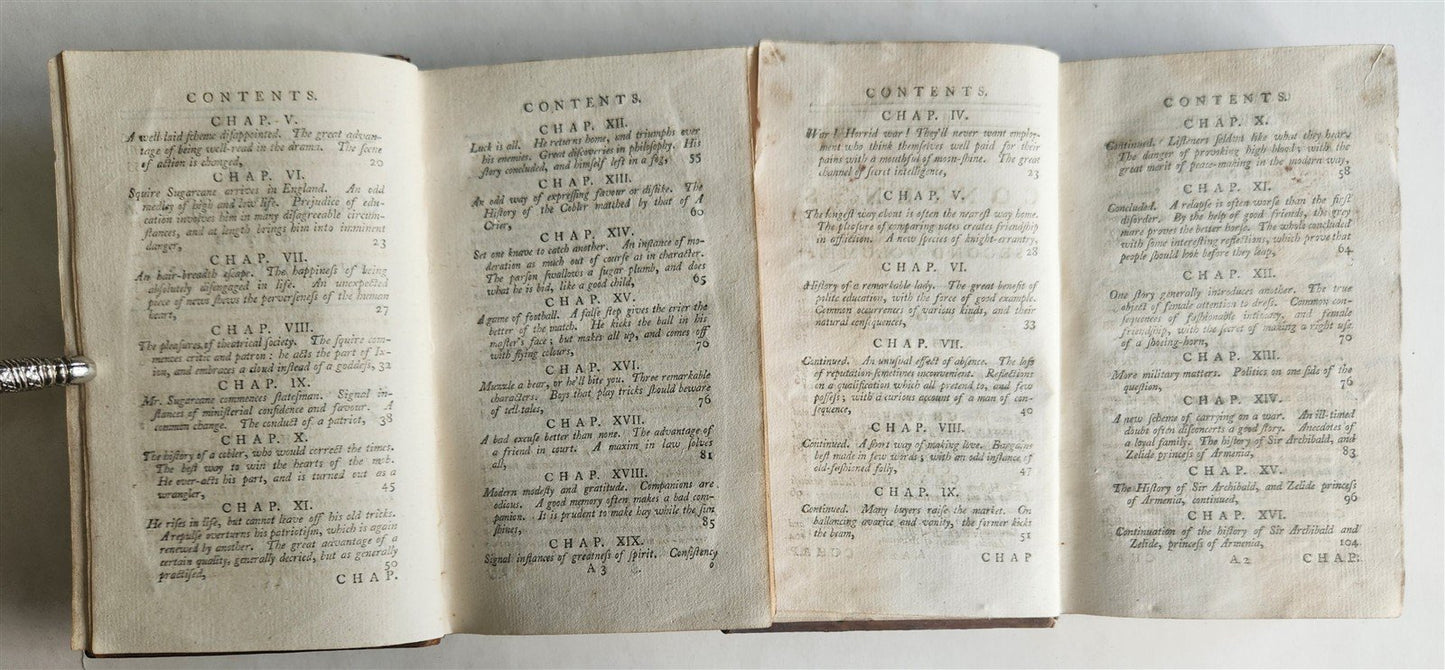 1763 THE REVERIE of FLIGHT to PARADISE of FOOLS antique 2 VOLUMES