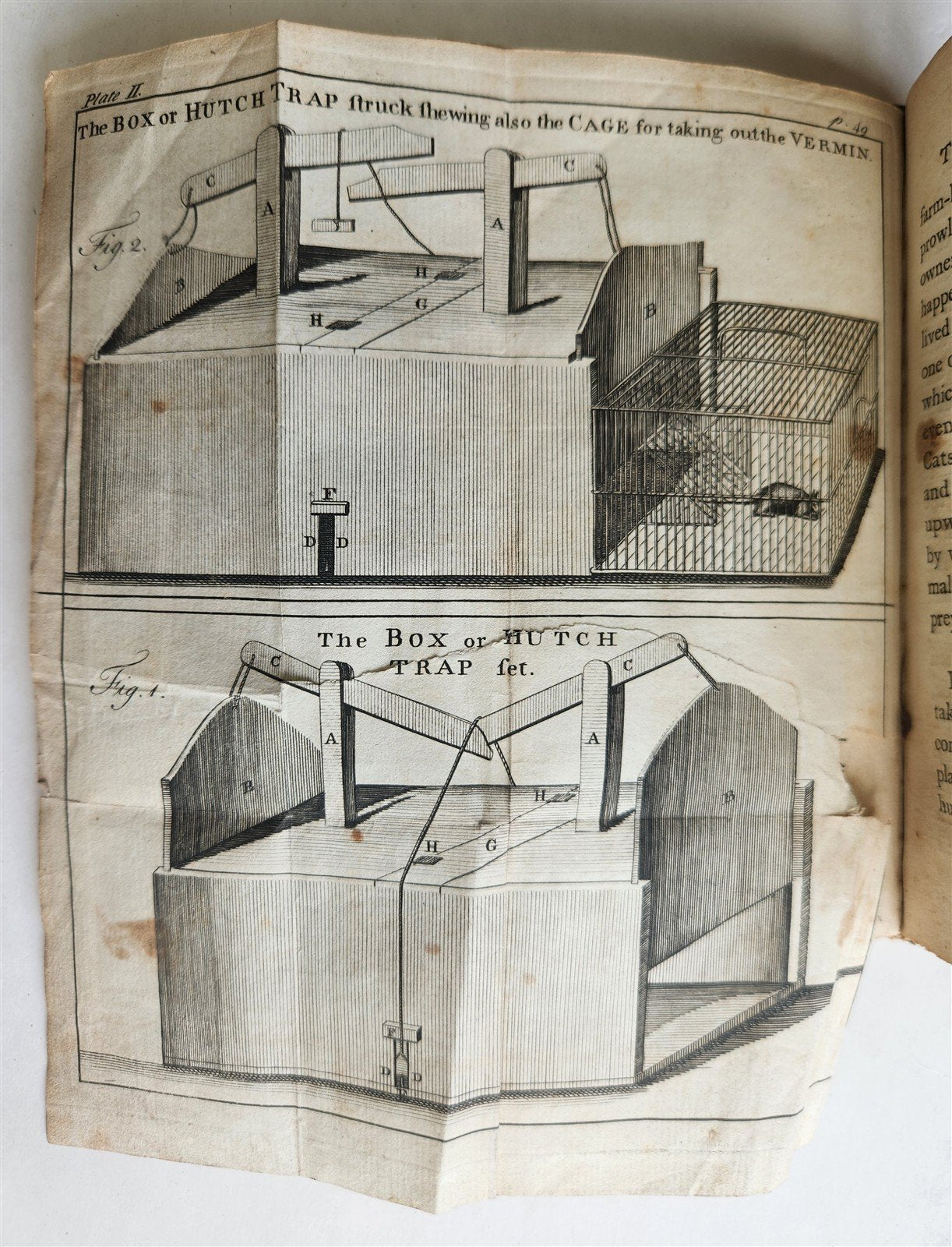 1772 UNIVERSAL DIRECTORY for TAKING ALIVE & DESTROYING RATS antique ILLUSTRATED