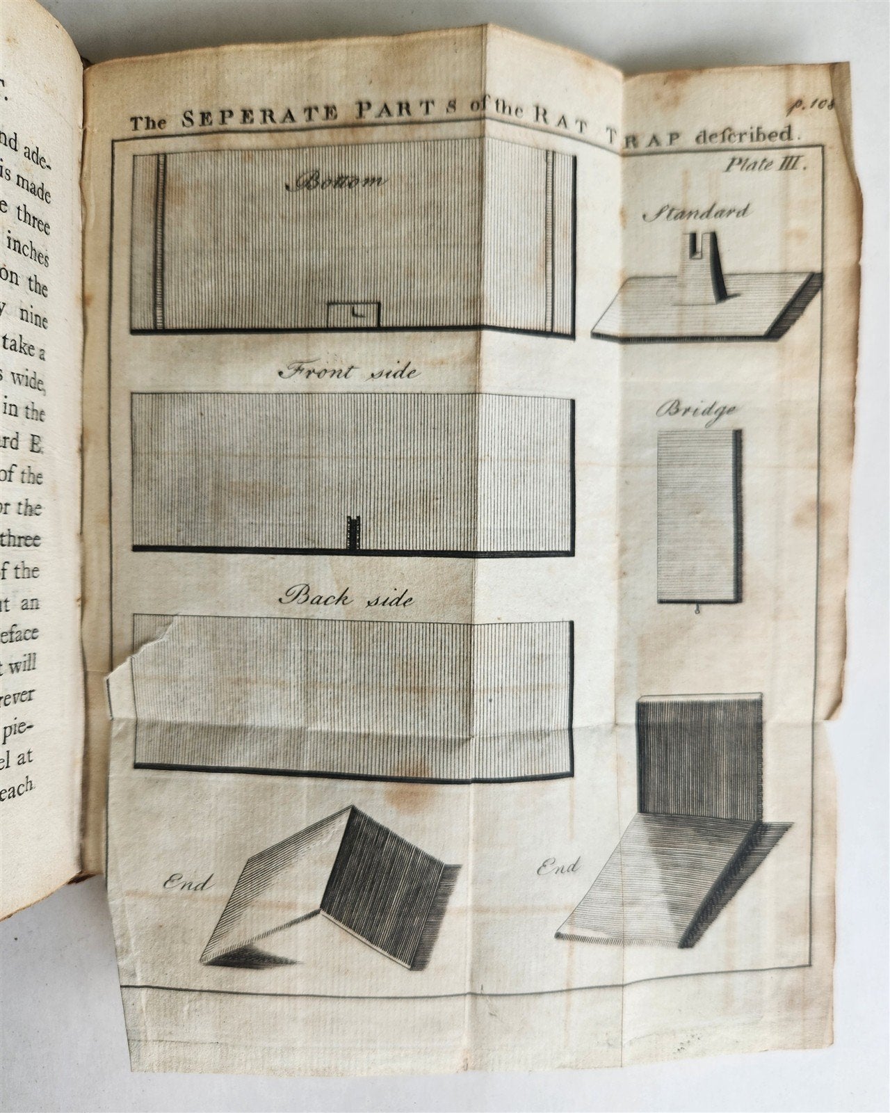 1772 UNIVERSAL DIRECTORY for TAKING ALIVE & DESTROYING RATS antique ILLUSTRATED
