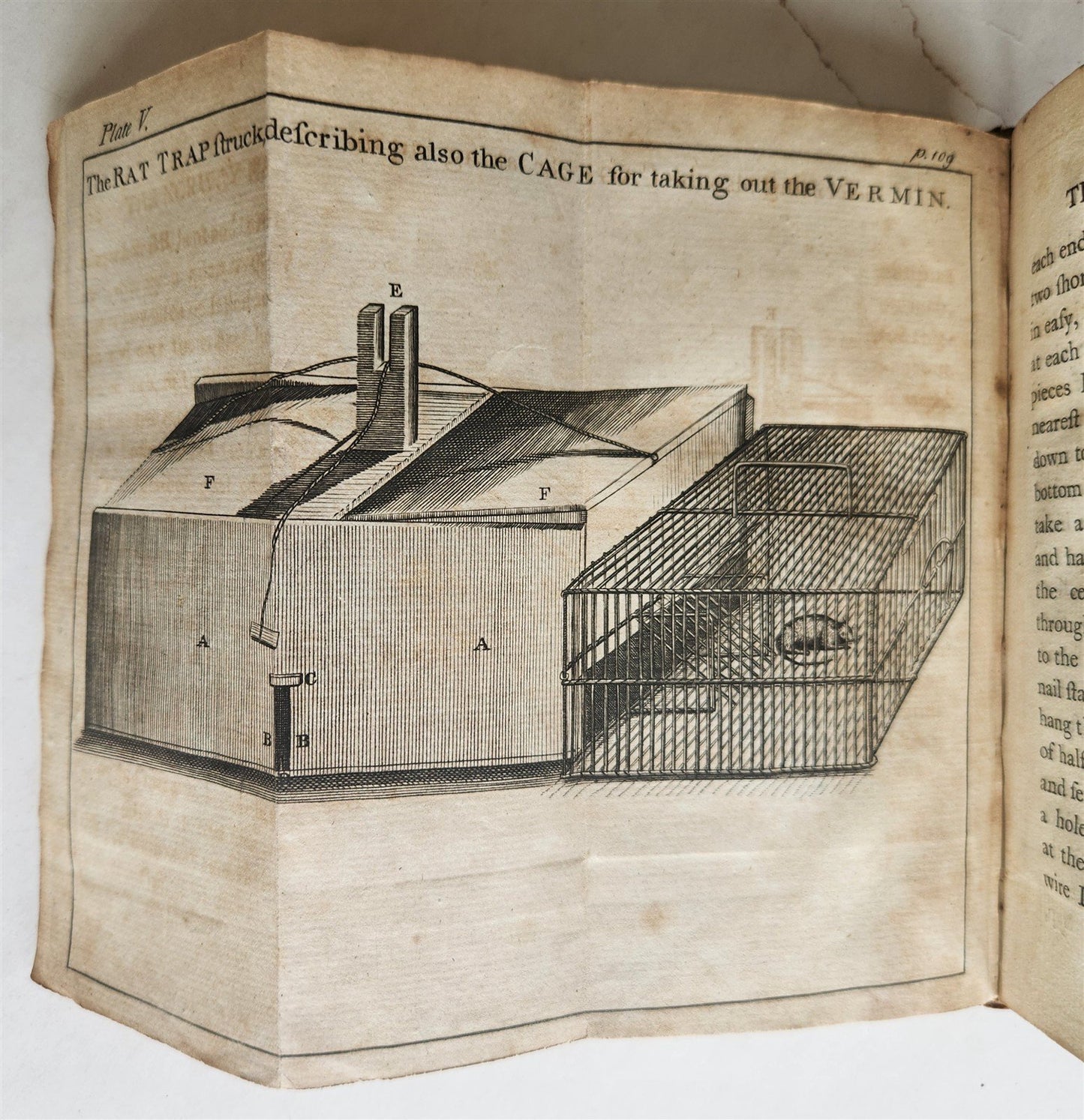 1772 UNIVERSAL DIRECTORY for TAKING ALIVE & DESTROYING RATS antique ILLUSTRATED