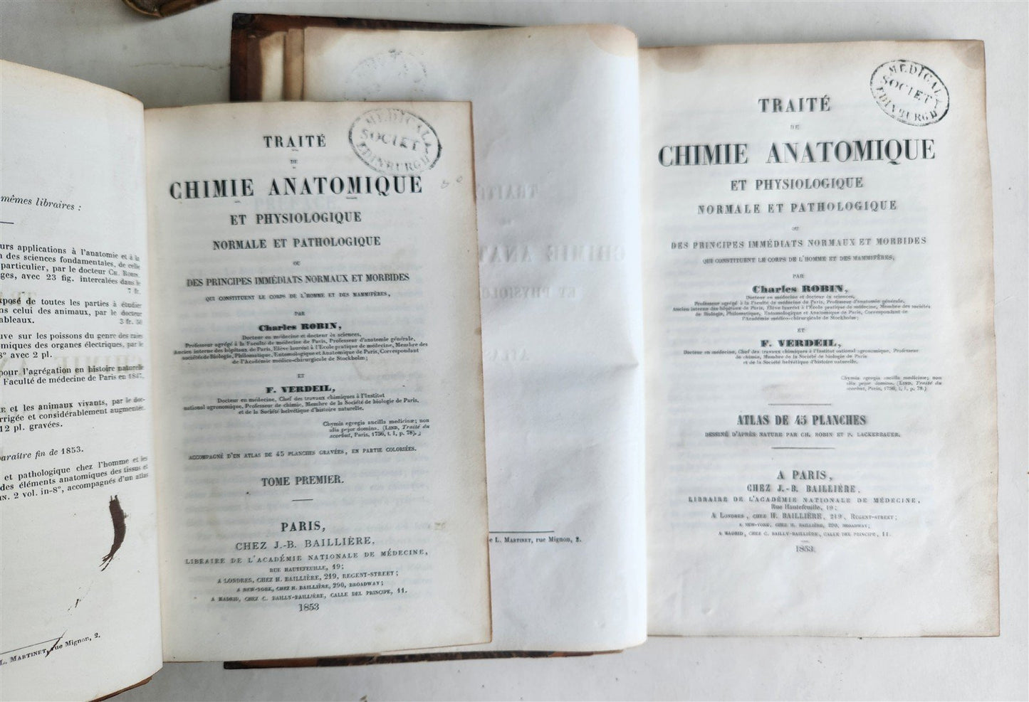1853 NORMAL & PATHOLOGICAL ANATOMICAL & PHYSIOLOGICAL CHEMISTRY antique ILLUSTR.
