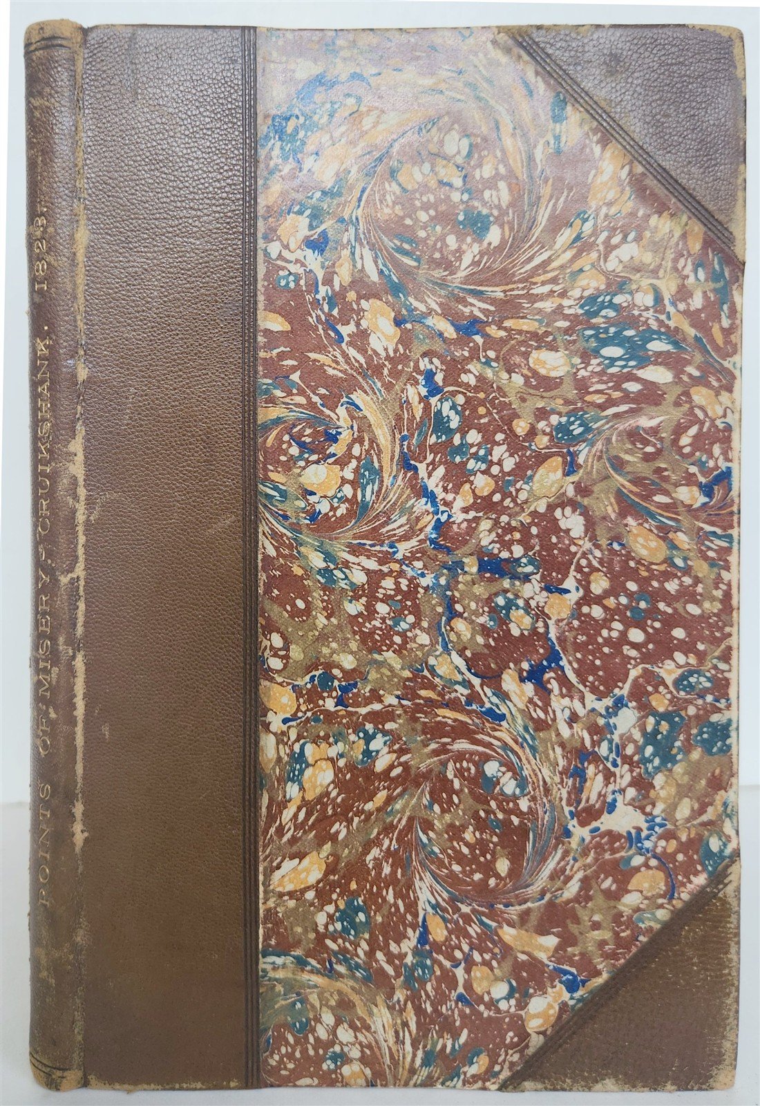 1824 POINTS of MISERY or FABLES for MANKIND antique ILLUSTRATED by R. Cruikshank