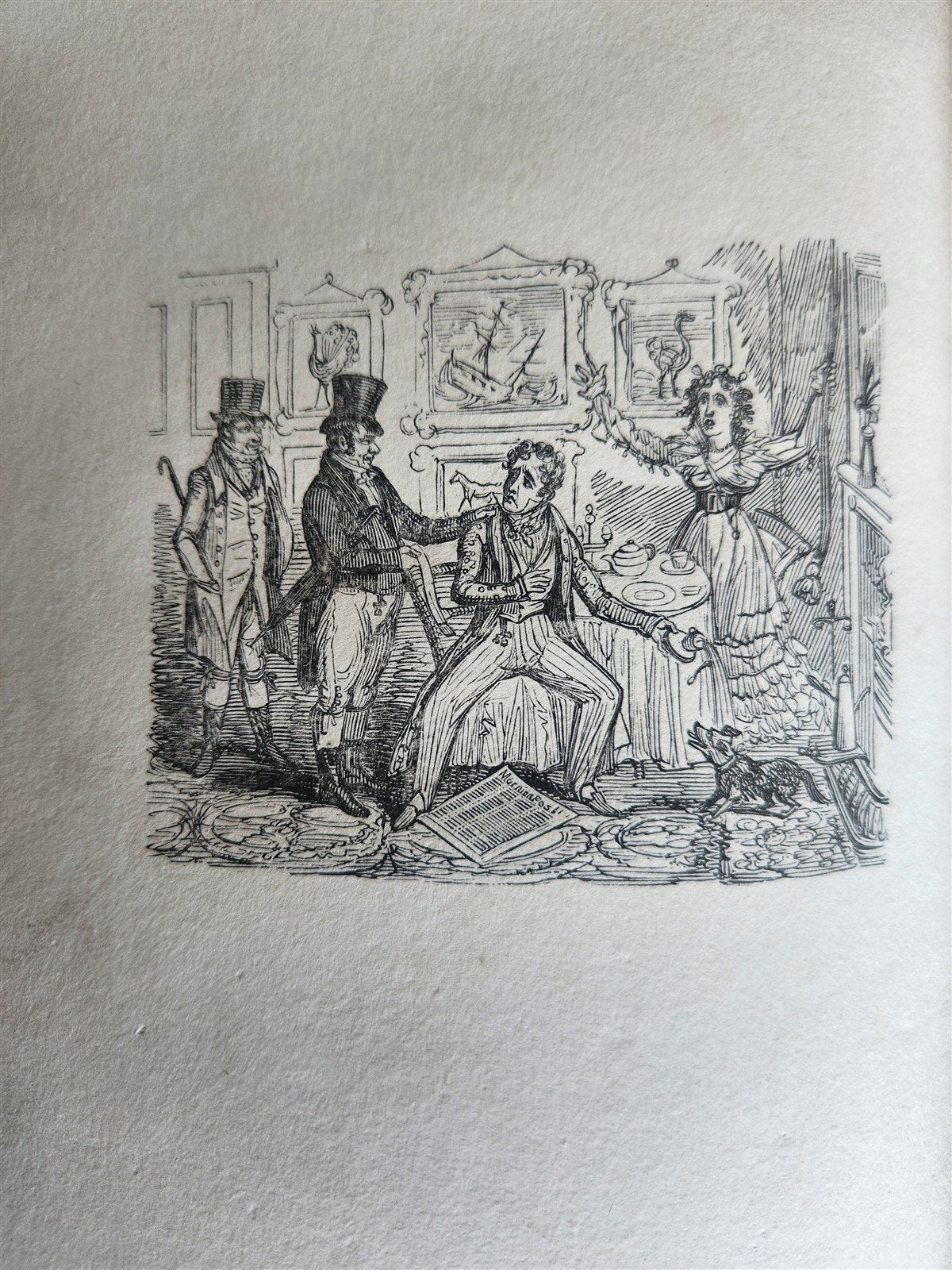 1824 POINTS of MISERY or FABLES for MANKIND antique ILLUSTRATED by R. Cruikshank