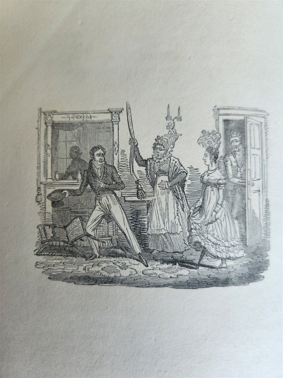 1824 POINTS of MISERY or FABLES for MANKIND antique ILLUSTRATED by R. Cruikshank