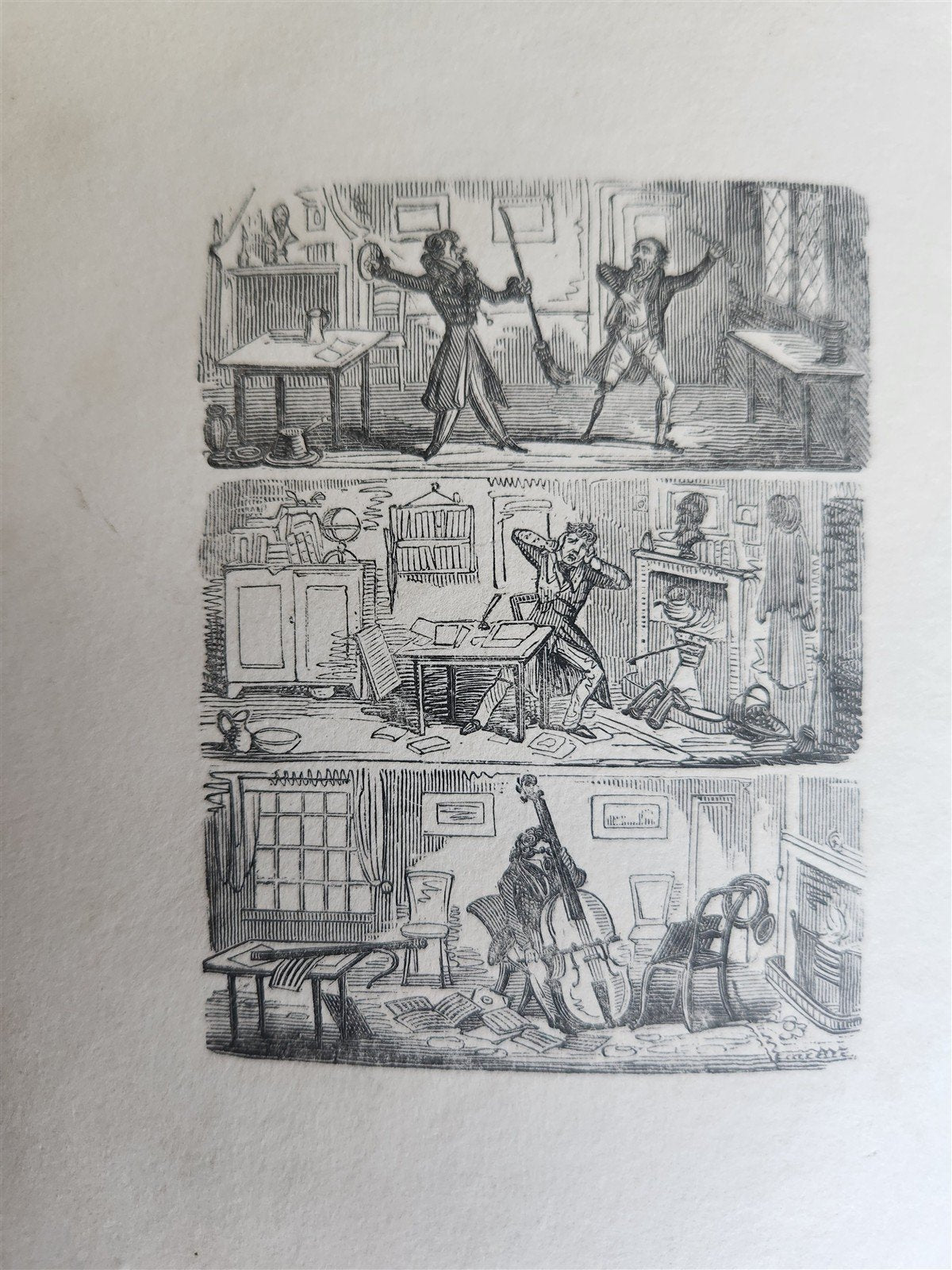 1824 POINTS of MISERY or FABLES for MANKIND antique ILLUSTRATED by R. Cruikshank