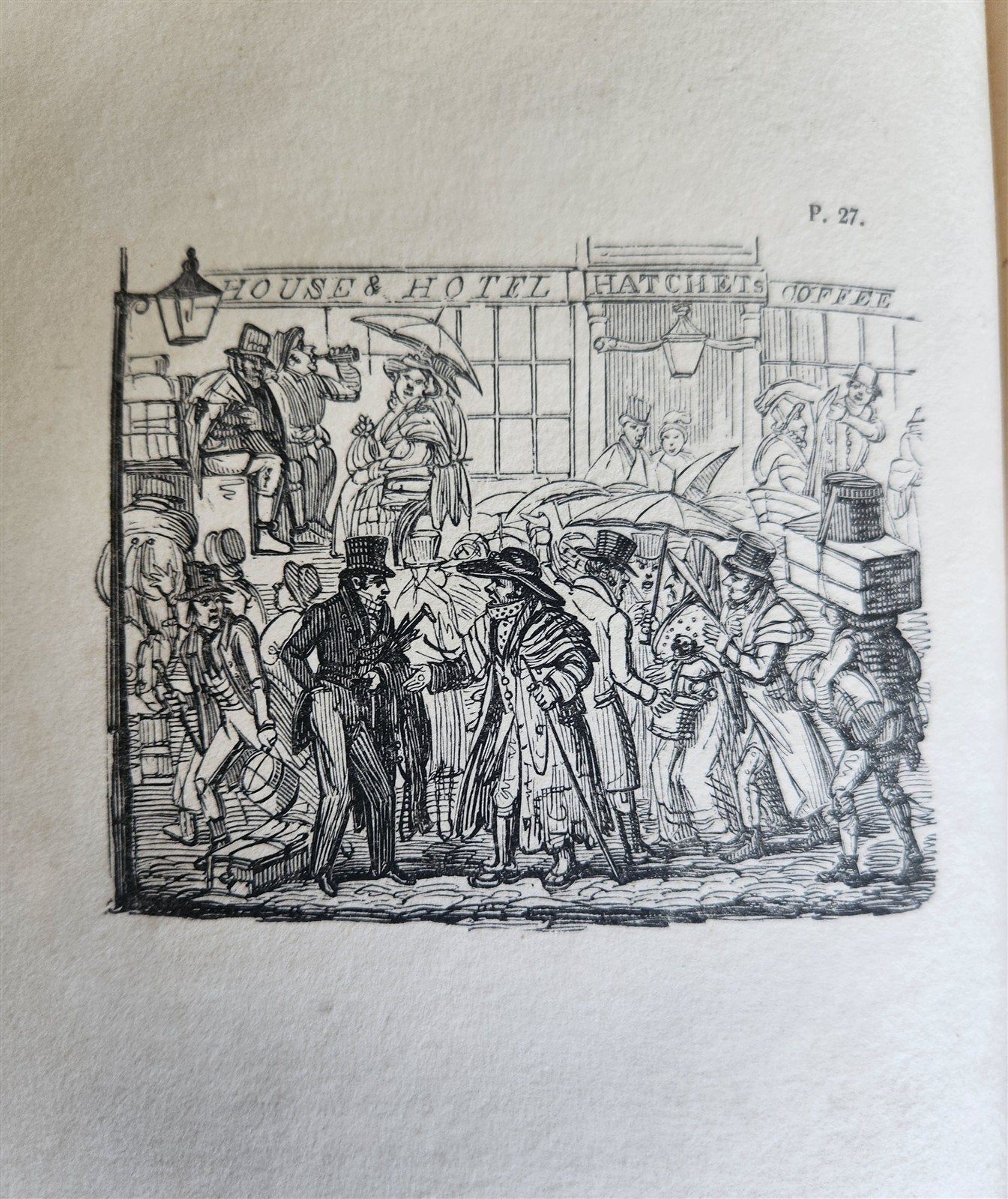 1824 POINTS of MISERY or FABLES for MANKIND antique ILLUSTRATED by R. Cruikshank
