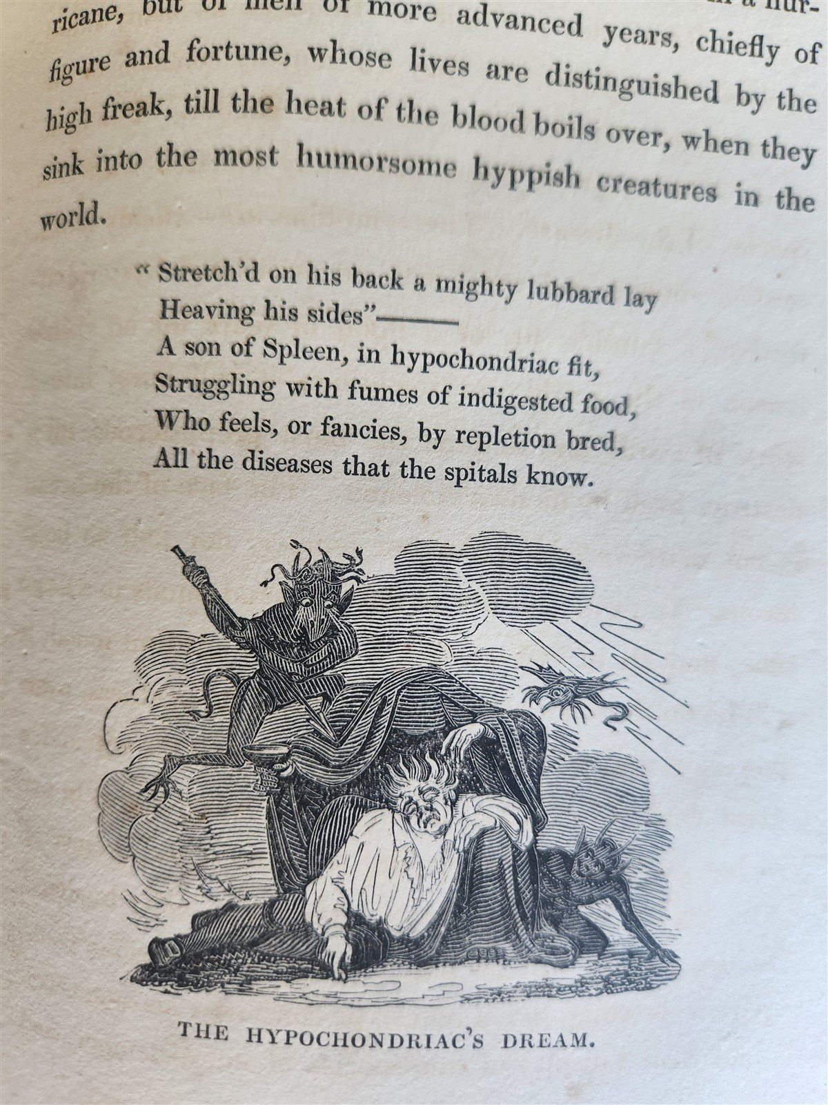 1824 POINTS of MISERY or FABLES for MANKIND antique ILLUSTRATED by R. Cruikshank
